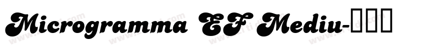 Microgramma EF Mediu字体转换